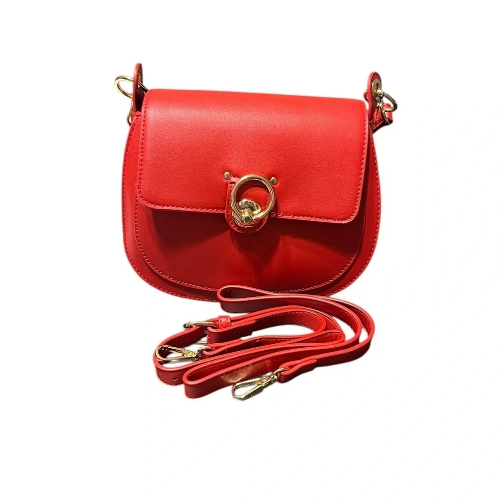 Badgley Mischka Vibrant Red Shoulder/Crossbody Bag NWT